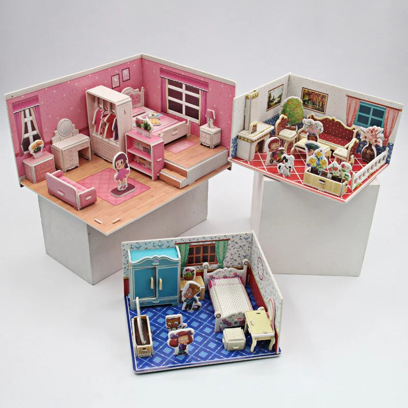 Kreatives 3D-Puzzle – Traumhaus zum Spielen & Gestalten