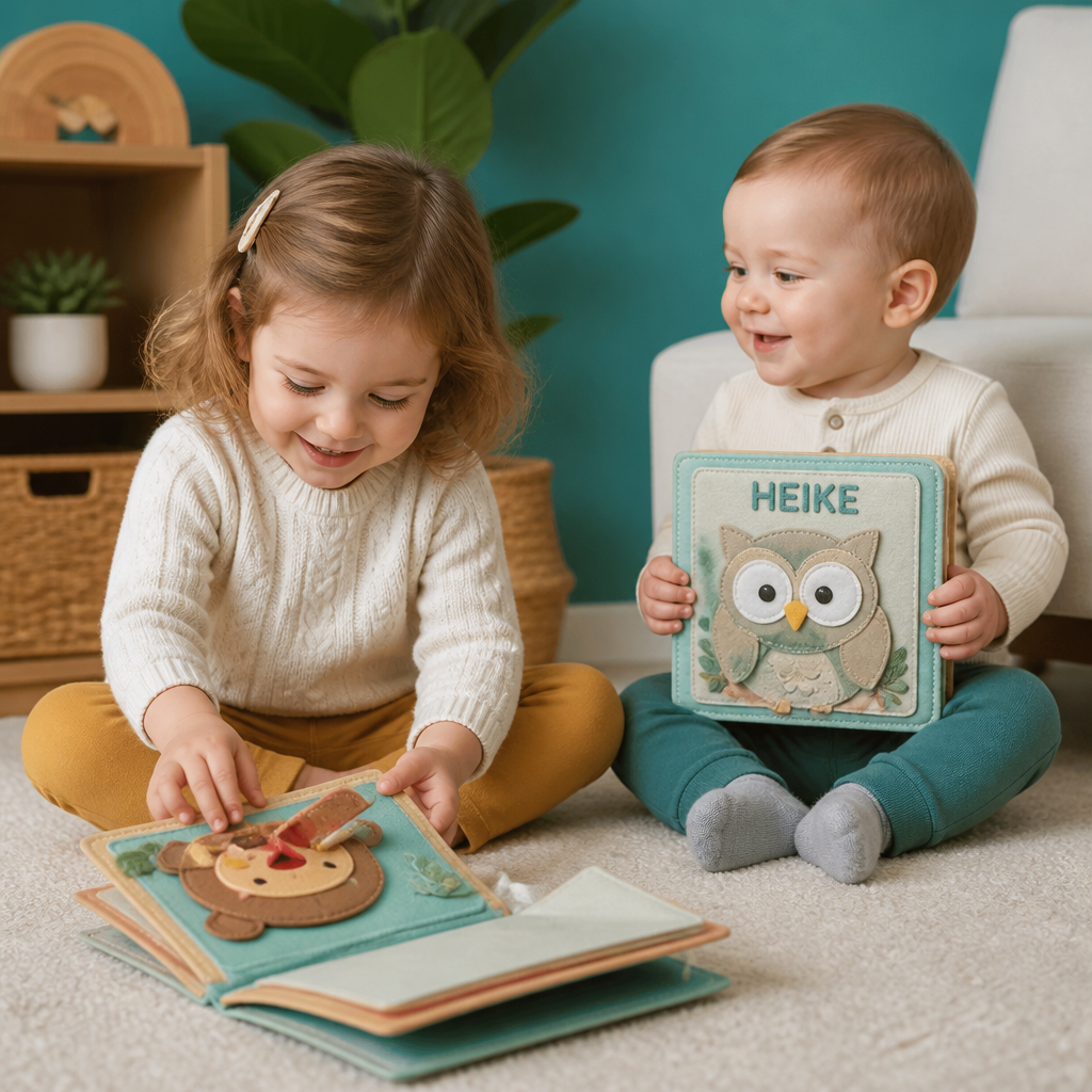 Personalisiertes Filzbuch für Kinder