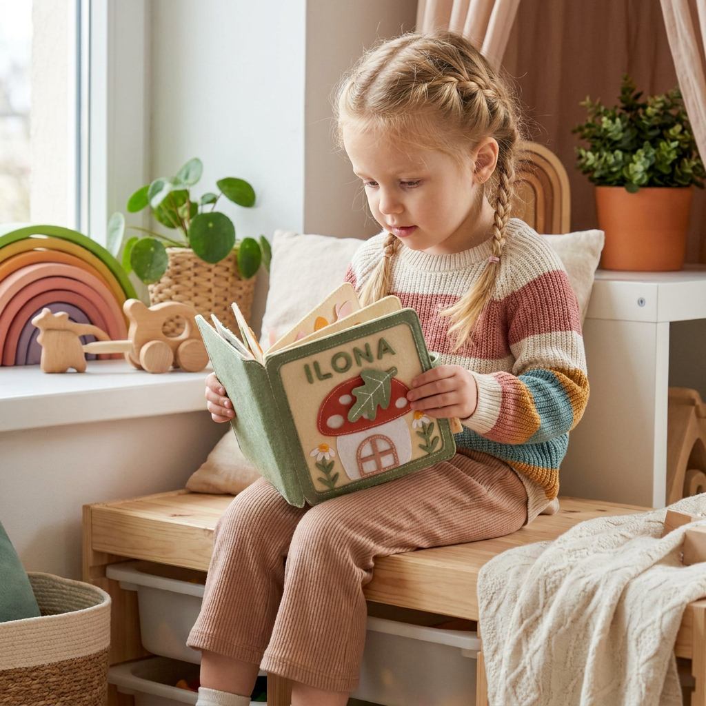 Personalisiertes Filzbuch für Kinder