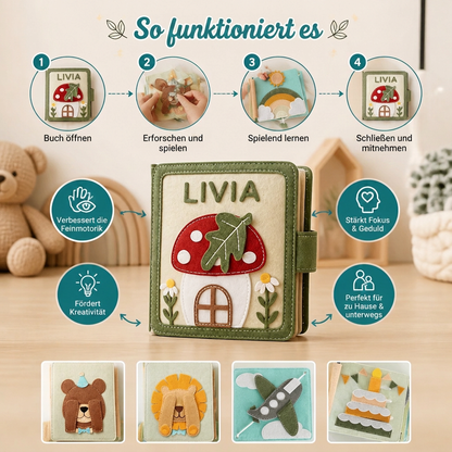 Personalisiertes Filzbuch für Kinder