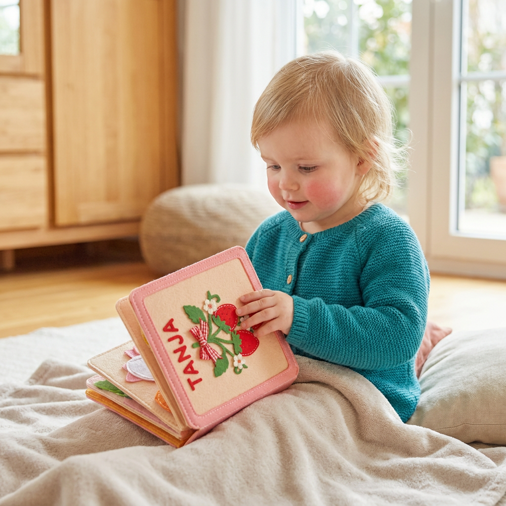 Personalisiertes Filzbuch für Kinder