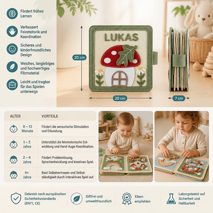 Personalisiertes Filzbuch für Kinder
