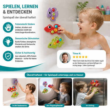 Dinosaurier-Saugnapf-Kreisler für Babys & Kleinkinder