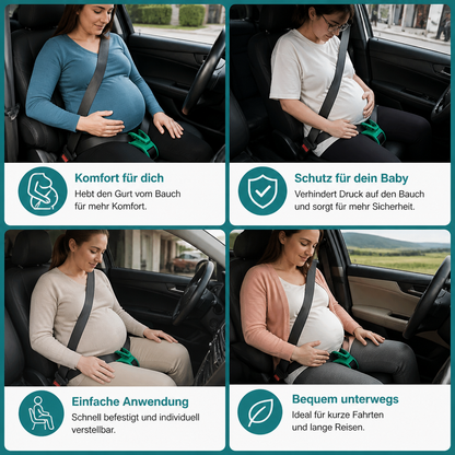 Bauchstützgurt für Schwangere im Auto – Verstellbare & bequeme Unterstützung für den Babybauch
