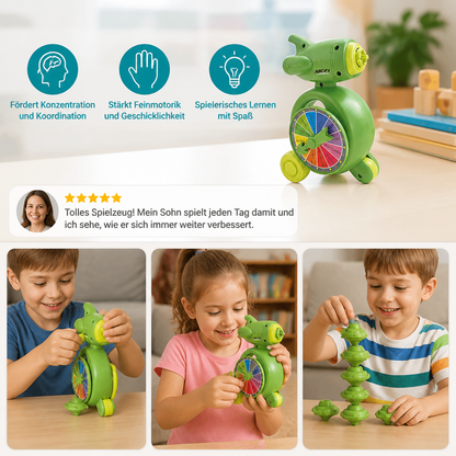 5-in-1 Gyro-Lernspielzeug – Dreh-, Balance- & Stapelspiel für Kinder