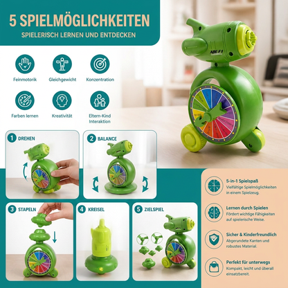5-in-1 Gyro-Lernspielzeug – Dreh-, Balance- & Stapelspiel für Kinder