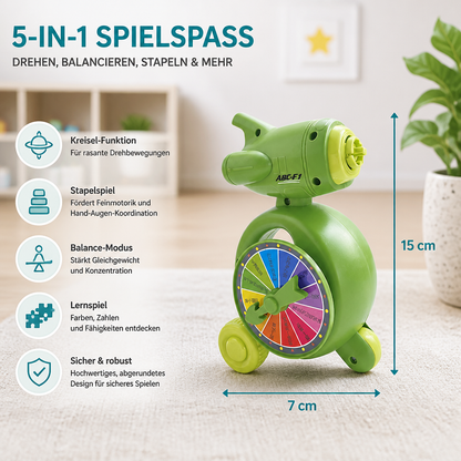 5-in-1 Gyro-Lernspielzeug – Dreh-, Balance- & Stapelspiel für Kinder