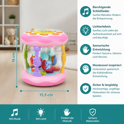 Interaktives Musikspielzeug mit Licht – Montessori-Sensorspielzeug mit beruhigenden Schlafliedern