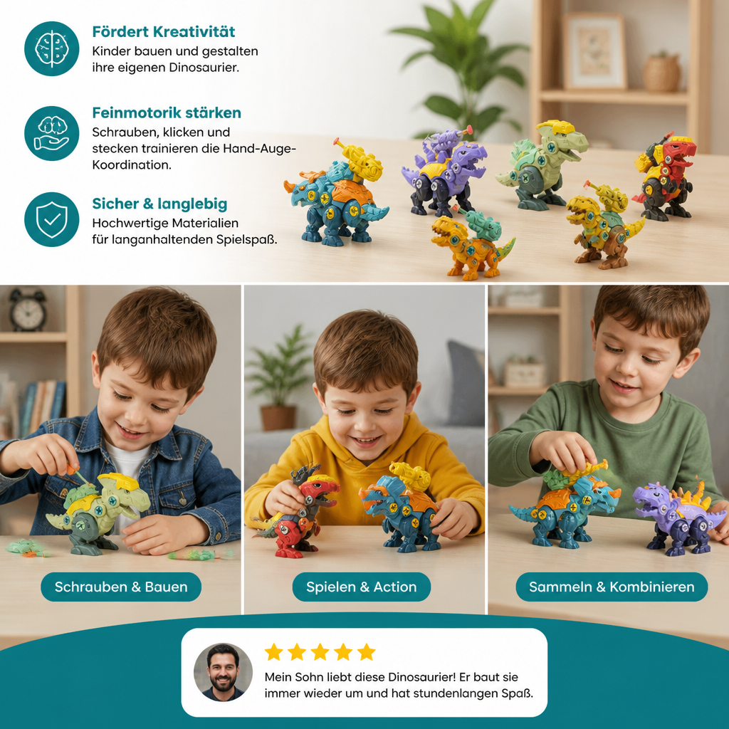 DIY-Dinosaurier-Ei zum Bauen & Verwandeln