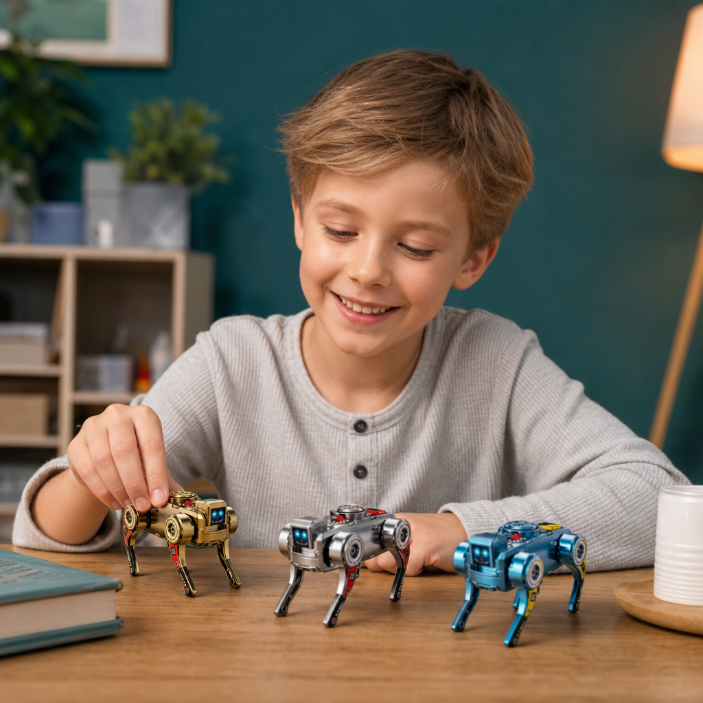 3-in-1 mechanischer Roboterhund-Fidget-Spinner