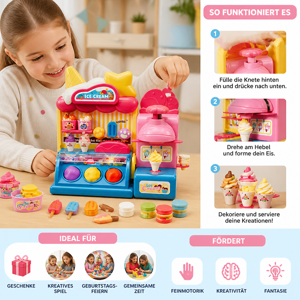 DIY-Spielset zum Herstellen von Eis aus Modelliermasse