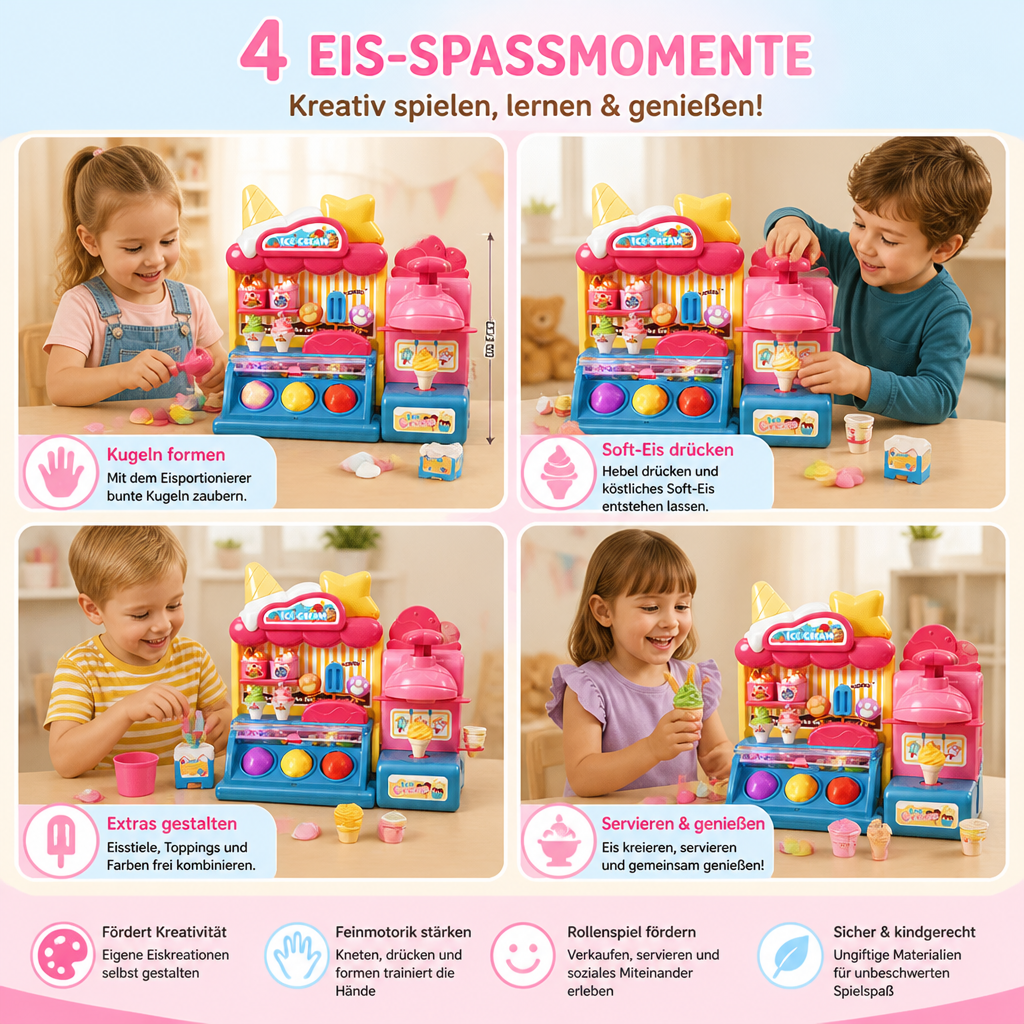 DIY-Spielset zum Herstellen von Eis aus Modelliermasse