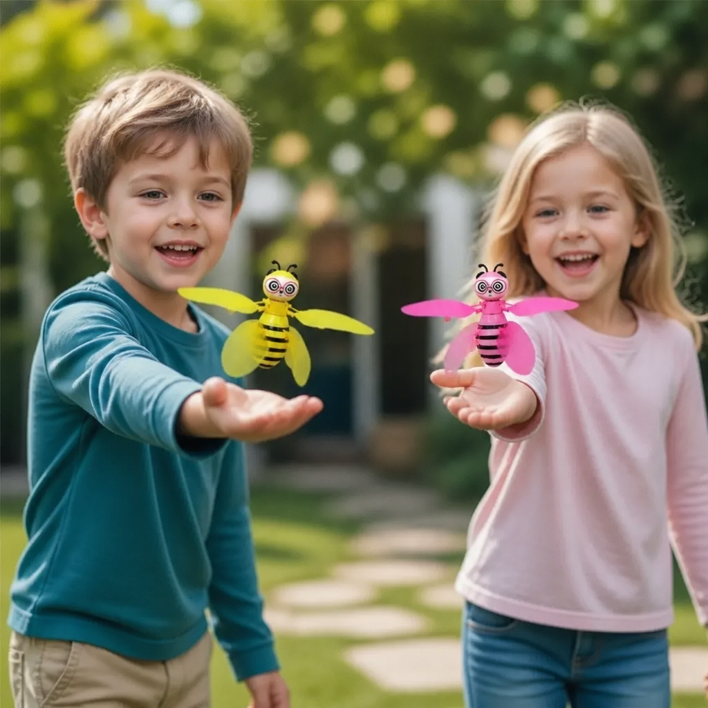 Handgesteuertes fliegendes Bienen-Spielzeug mit Bewegungssensor & LED-Lichtern
