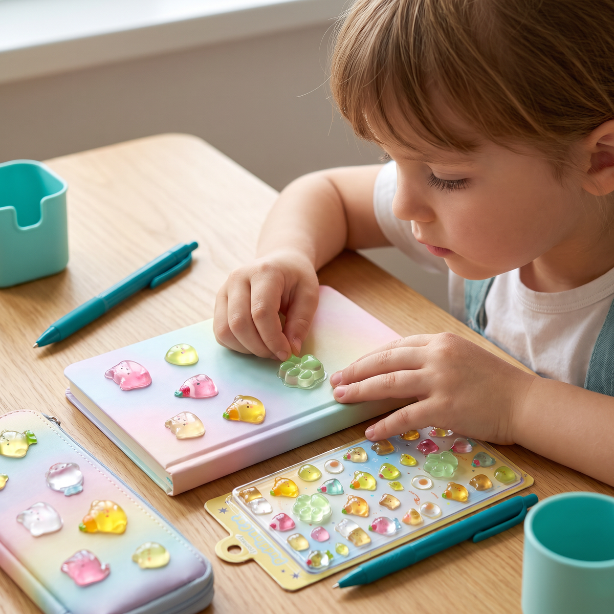 3D-Pfoten-Sticker – Niedliche weiche Puffy-Sticker für Kinder