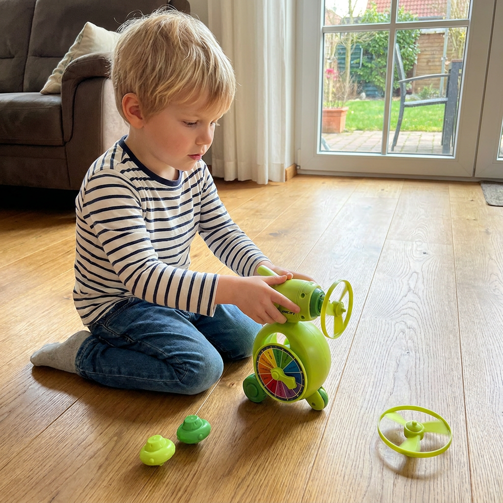5-in-1 Gyro-Lernspielzeug – Dreh-, Balance- & Stapelspiel für Kinder