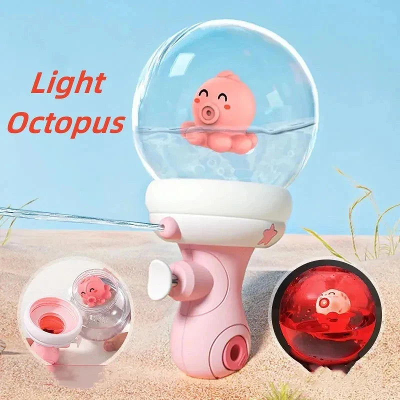 Wasserspaß für Kinder – Bunte Wasserpistole mit Tiermotiven