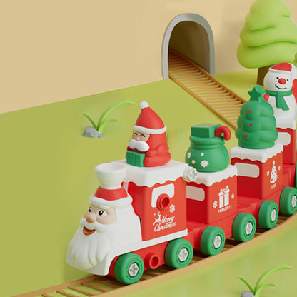 2in1 Transformierender Weihnachtszug und Weihnachtsmann Roboter