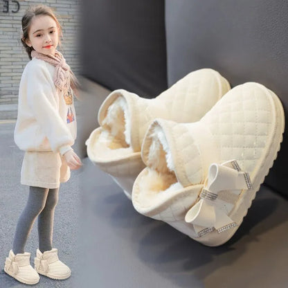 Warm & Rutschfest – Mädchen Schneestiefel