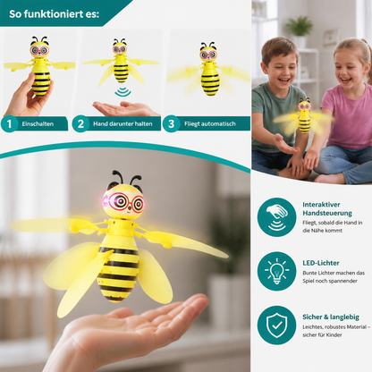 Handgesteuertes fliegendes Bienen-Spielzeug mit Bewegungssensor & LED-Lichtern