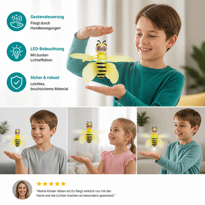 Handgesteuertes fliegendes Bienen-Spielzeug mit Bewegungssensor & LED-Lichtern