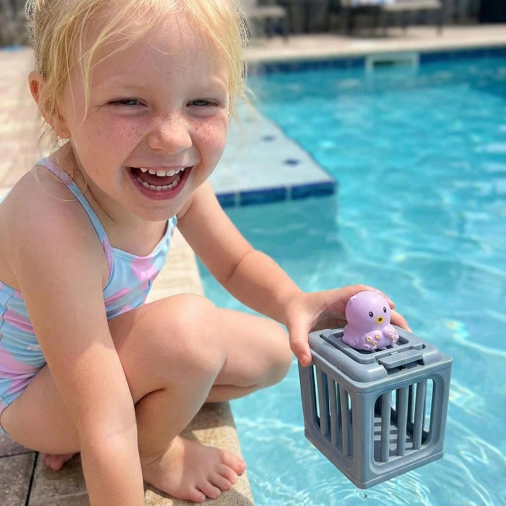 Kinder Tauchspielzeug Set – Unterwasser Pool Spielzeug mit Aufbewahrungsbox