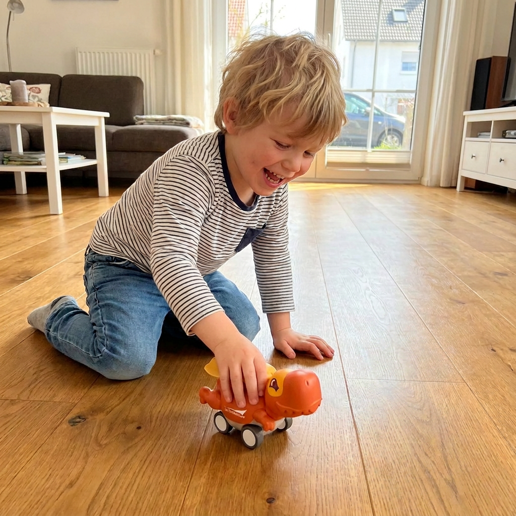 Press-&-Go-Dinoautos – Rollende Dinosaurier-Spielzeugautos für Kinder