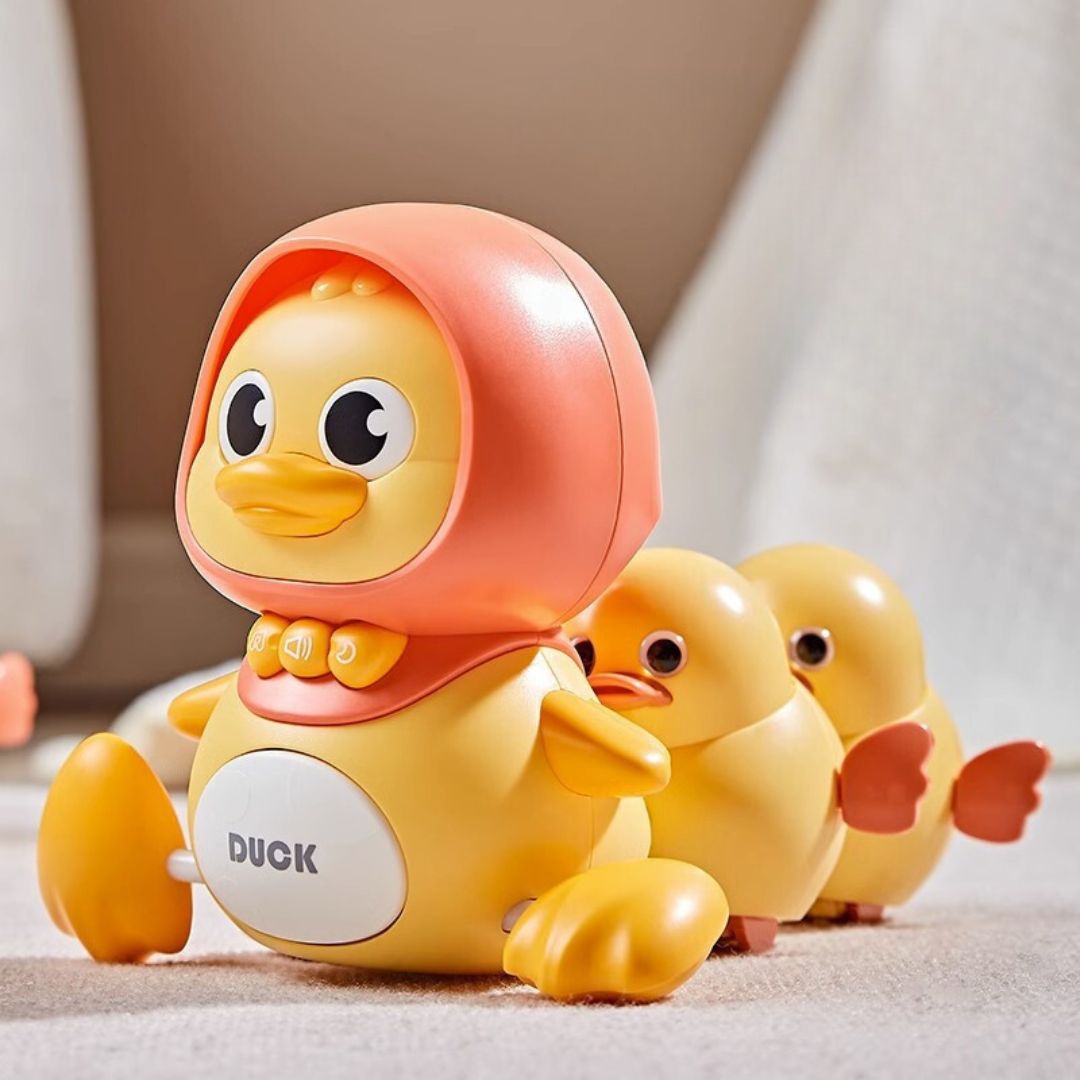 Watschelnde Entenfamilie Kinder Spielzeug