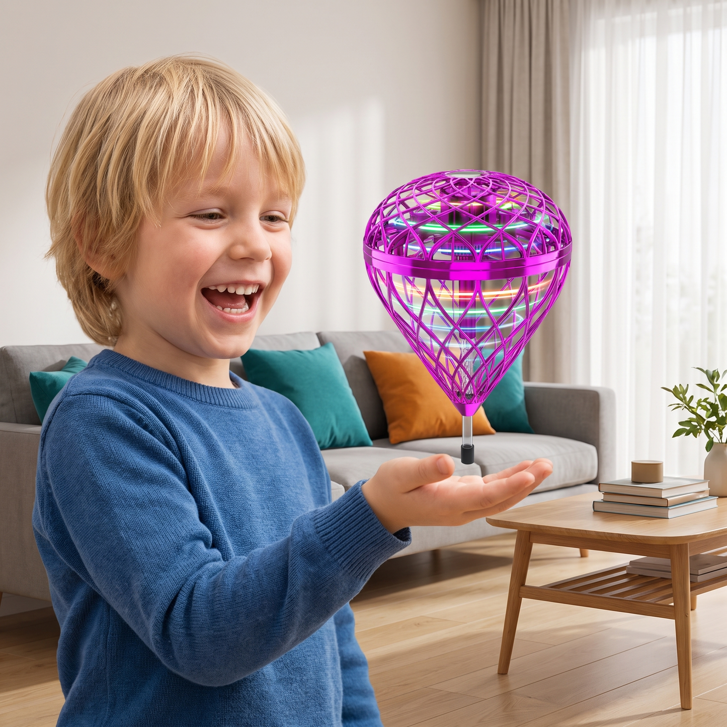 Fliegender Hüpf-Orb-Ball – Magisches Schwebe- & Wurfspielzeug für Kinder