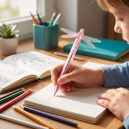 Magischer Gelstift mit Libellenflügeln