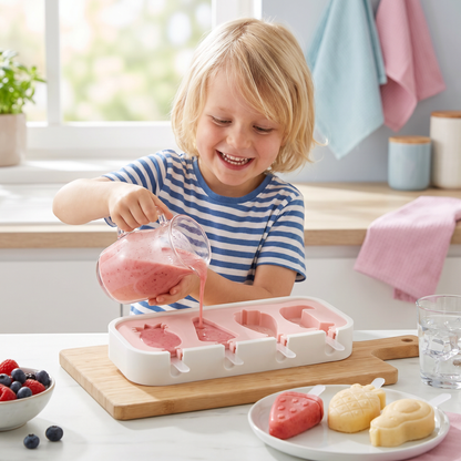 Silikon Eisform mit Frucht Formen zum Selbermachen für Kinder