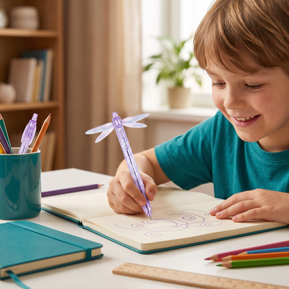 Magischer Gelstift mit Libellenflügeln