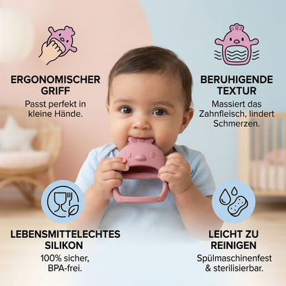 Baby Küken Silikon-Beißring – Zahnungsspielzeug Hilfe aus lebensmittelechtem Silikon
