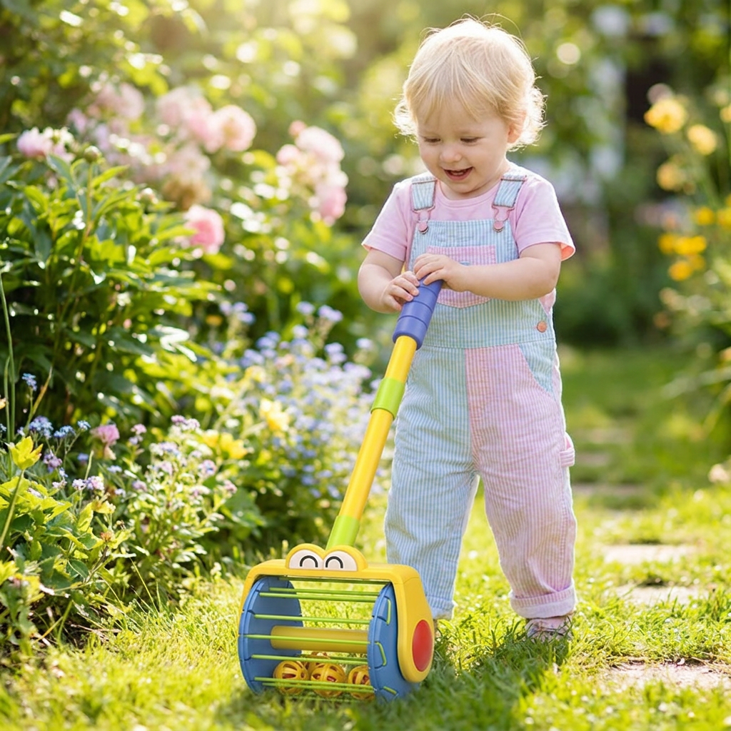 Baby Schiebe Staubsauger Spielzeug mit Bällen für Kleinkinder