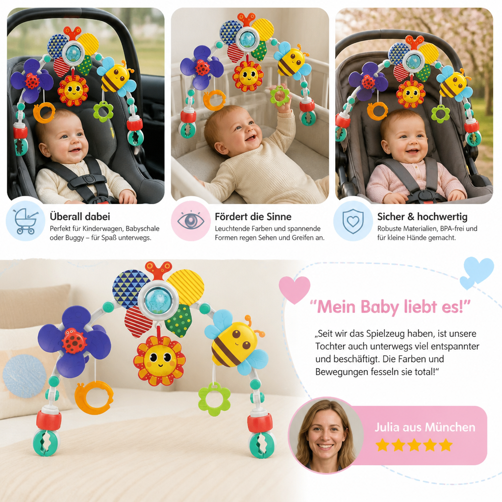 Hängespielzeug für den Kinderwagen