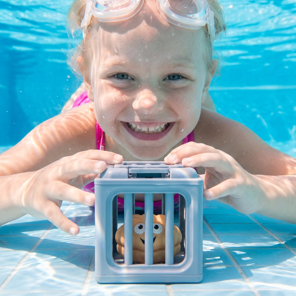 Kinder Tauchspielzeug Set – Unterwasser Pool Spielzeug mit Aufbewahrungsbox