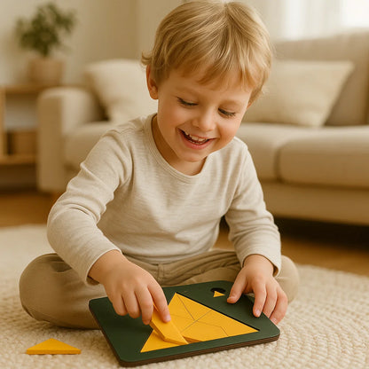 Tangram Rätsel Puzzle Spiel aus Holz