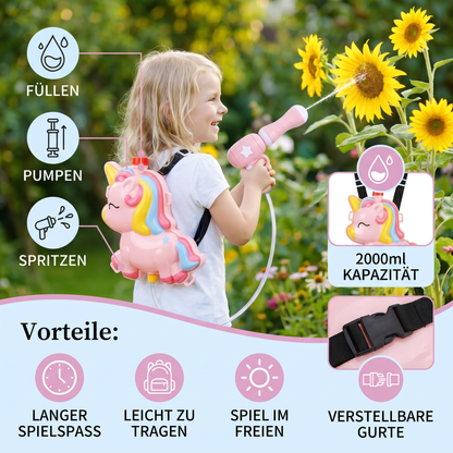 Kinder-Rucksack-Wasserpistole – Wasserspaß für Kinder an heißen Sommertagen