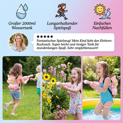 Kinder-Rucksack-Wasserpistole – Wasserspaß für Kinder an heißen Sommertagen
