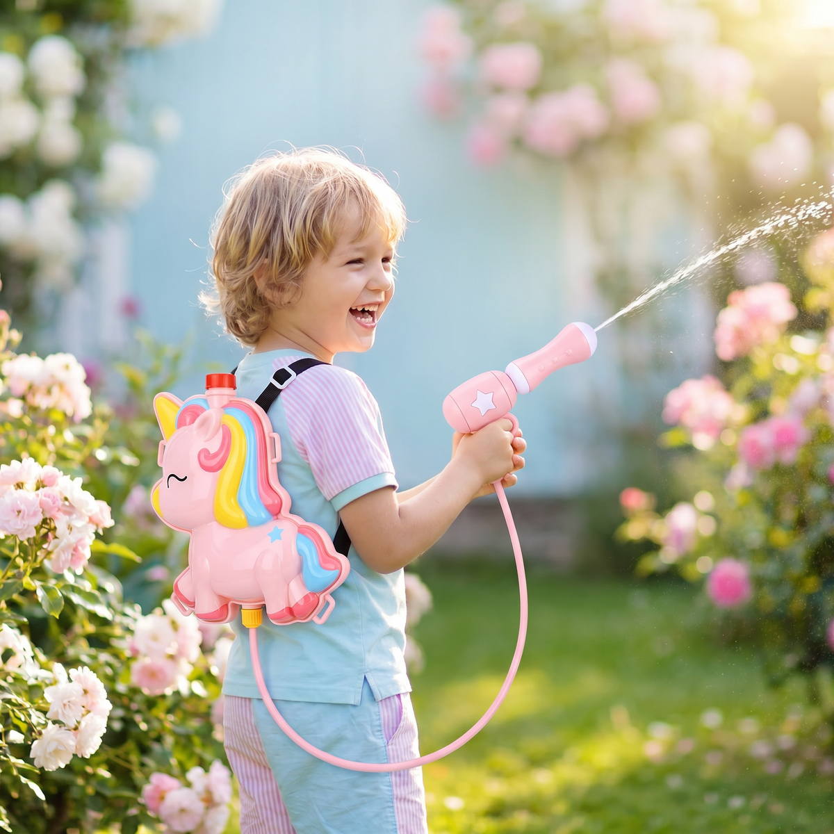 Kinder-Rucksack-Wasserpistole – Wasserspaß für Kinder an heißen Sommertagen
