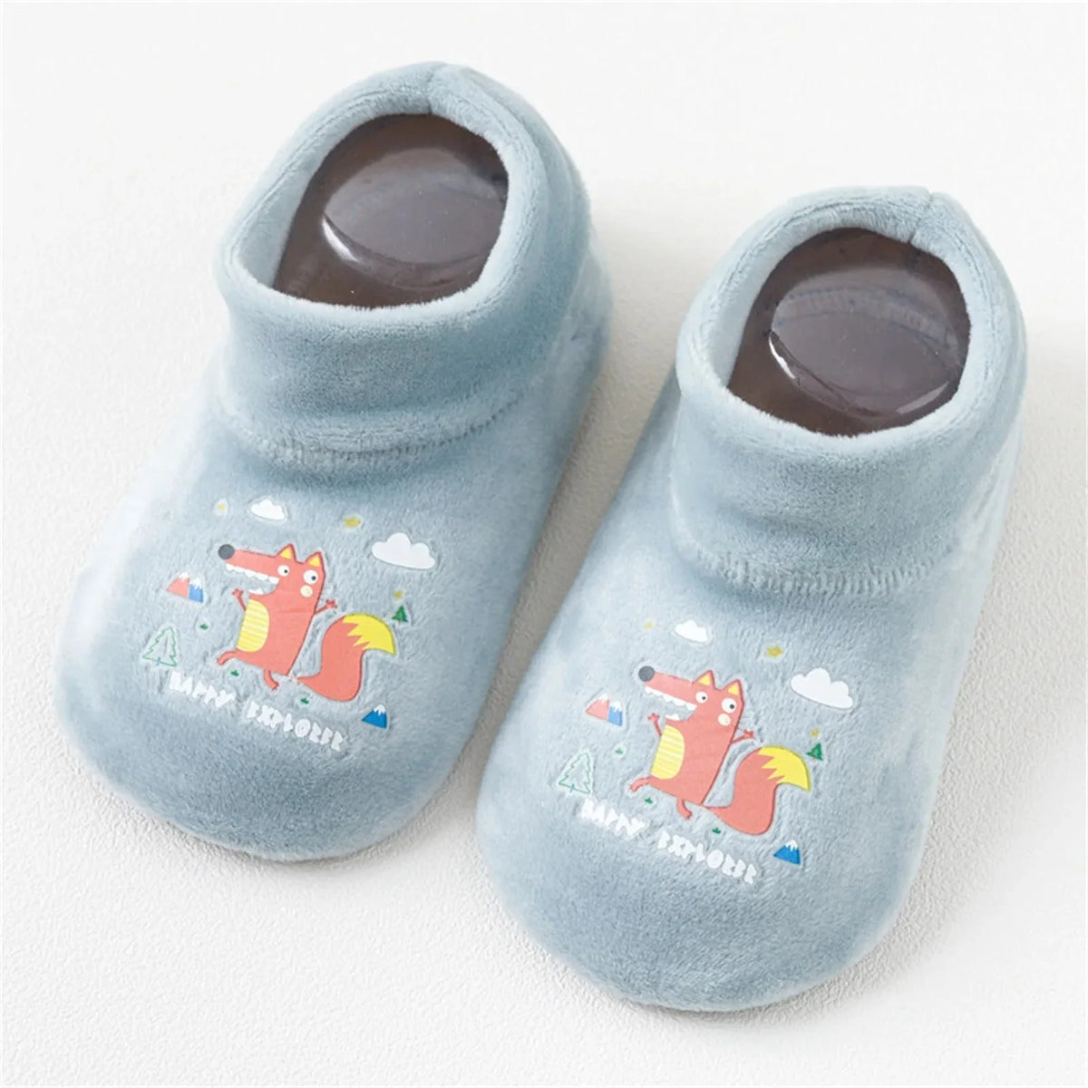 Anti-Rutsch Socken Schuhe für Kinder – Warme Plüsch Hausschuhe