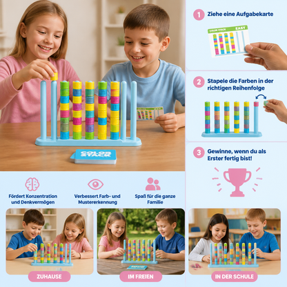 Color Stack Challenge – Rasantes Farbzuordnungsspiel für Partys und die ganze Familie