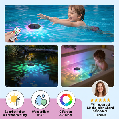 Schwimmendes Solar LED Licht mit Fernbedienung