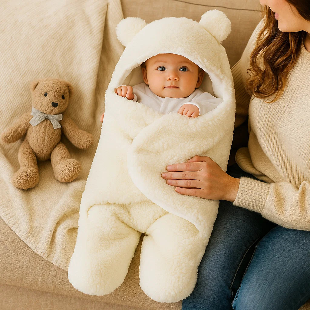Baby Decke und Schlafanzug im Bärendesign