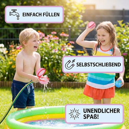 Wiederverwendbare Wasserballons – Selbstschließend & Silikon