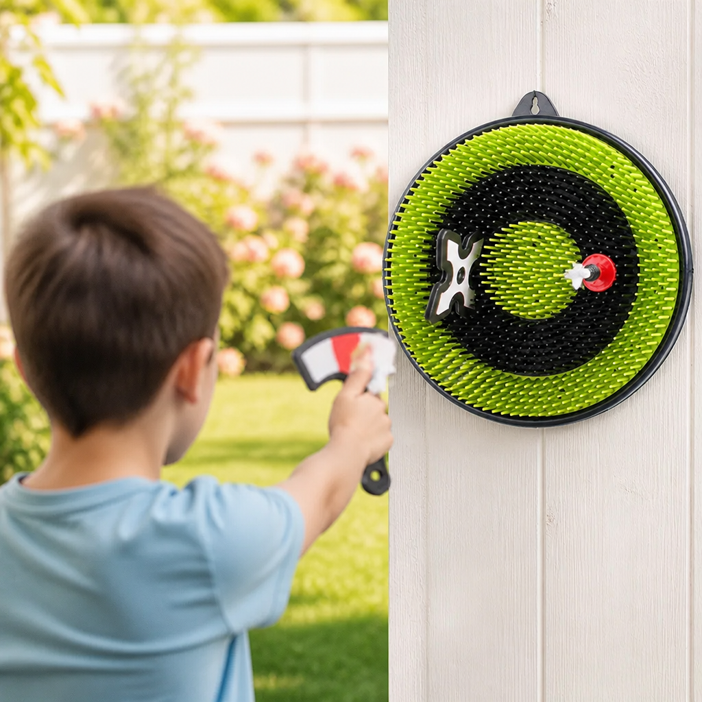 Axtwurfspiel für den Garten