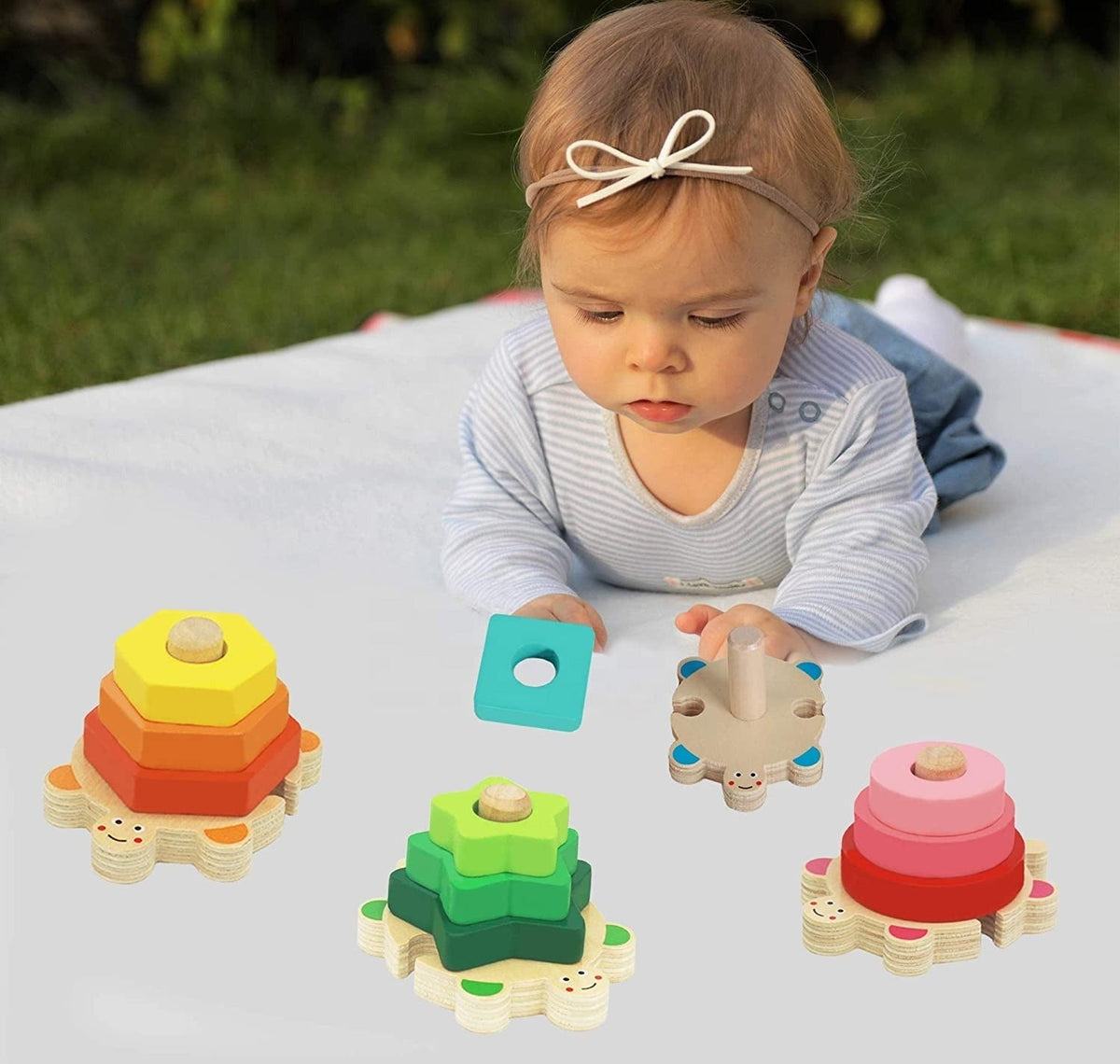 Spielerisches Lernen – Montessori Stapelspiel