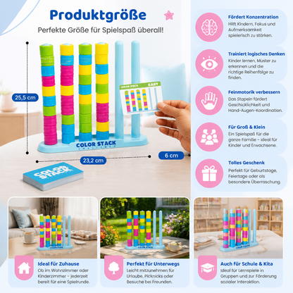 Color Stack Challenge – Rasantes Farbzuordnungsspiel für Partys und die ganze Familie