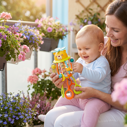 Ziehspielzeug Baby-Rassel – niedliches Lernspielzeug für frühe Entwicklung